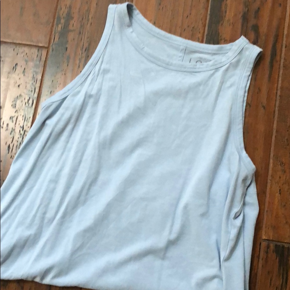 Pale blue tank top